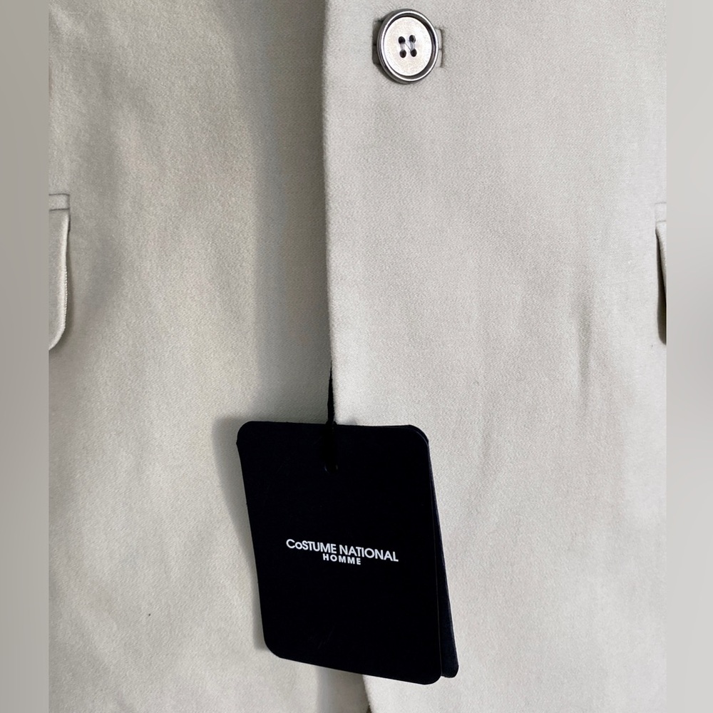 Costume National Cream Suede Tuxedo tux - Picture 8 of 14